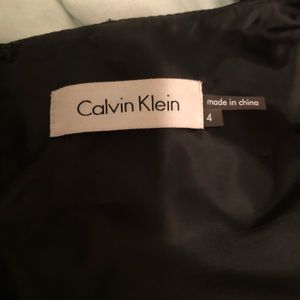 Calvin Klein black midi dress with 3/4 sleeves
